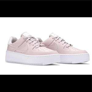 Pink Platform Nike Air Force One Sage Low ‘Platinum Violet’